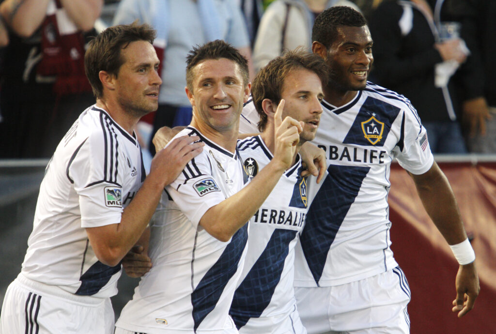 Robbie Keane and Teamates LA Galaxy at Colorado Rapids 2012